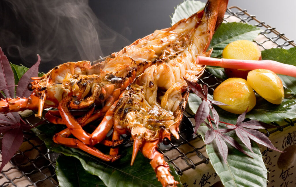 ホテル河内屋 伊勢海老の鬼がら焼