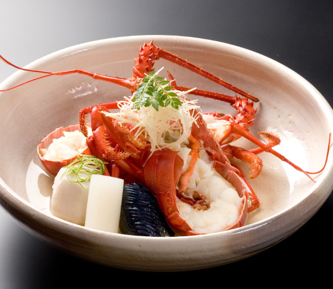 ホテル河内屋 伊勢海老の具足煮