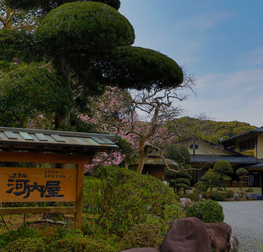ホテル河内屋入り口